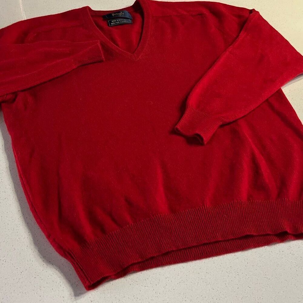 Pringle of Scotland V Neck Cashmere Sweater Men’s L